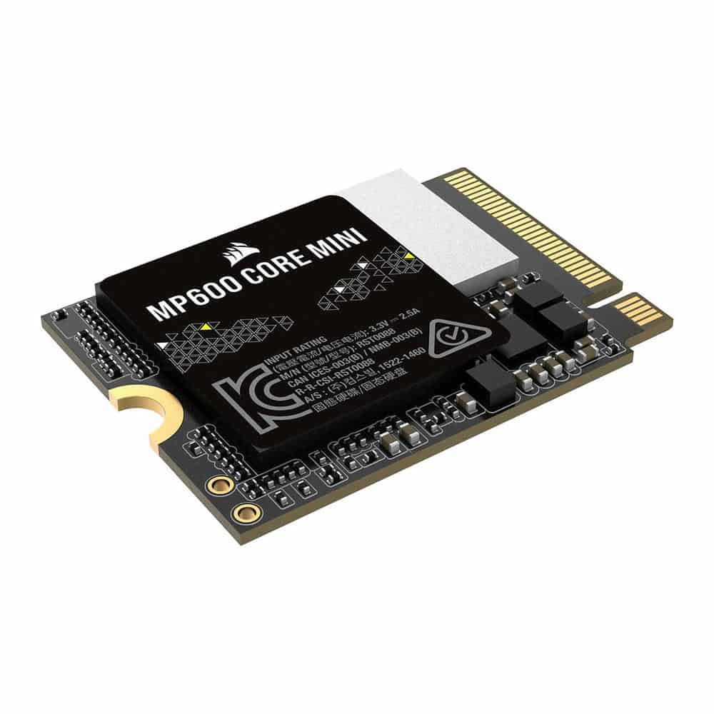 (image for) Corsair MP600 CORE MINI 2TB M.2 (2230) PCIe Gen 4 NVMe SSD/Solid State Drive